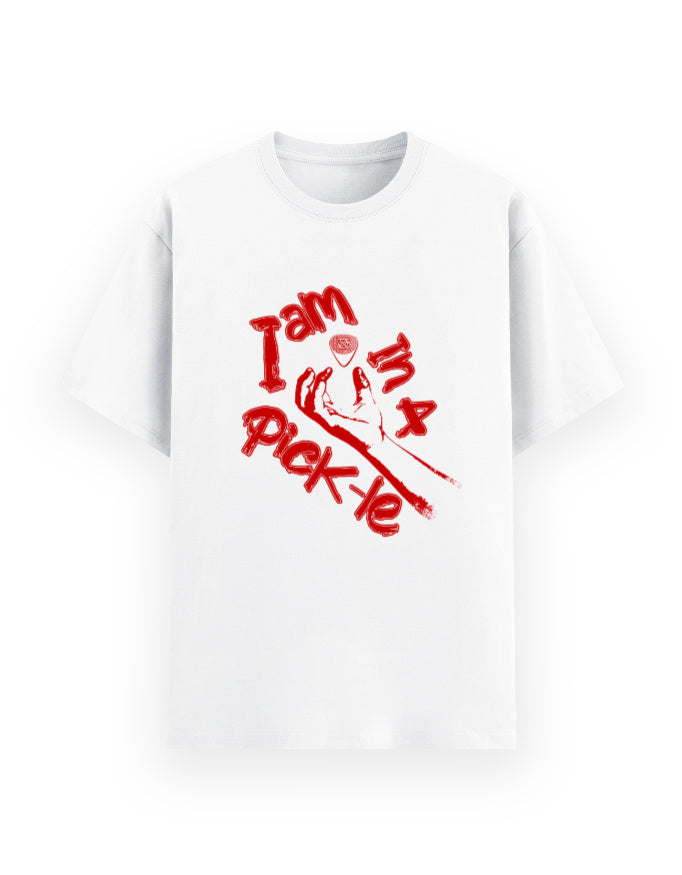 Qalakaar-Unisex-Printed-I_Am_In_A_Pick_le-White-Everyday-Tshirt