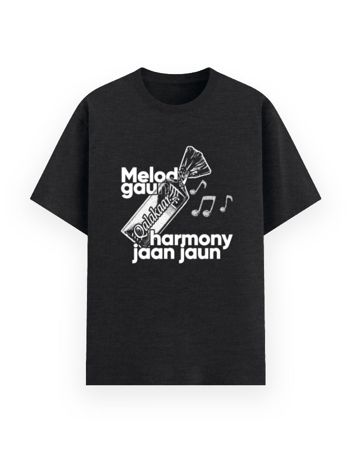 Qalakaar-Unisex-Printed-Melody_Gaun_Harmony_Jaan_Jaun-Black-Everyday-Tshirt