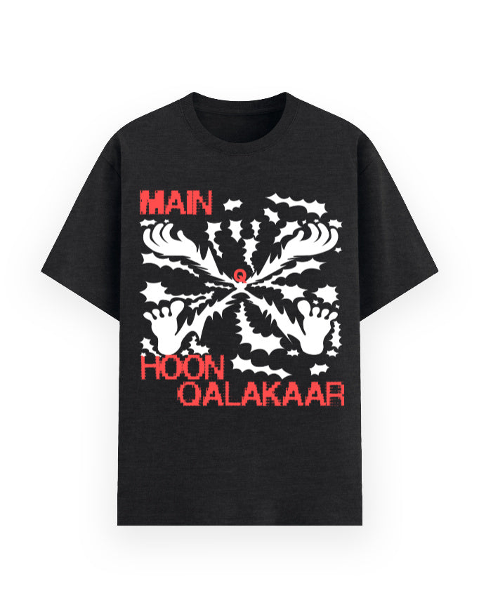 Qalakaar-Unisex-Printed-Main_Hoon_Qalakaar-Black-Everyday-Tshirt