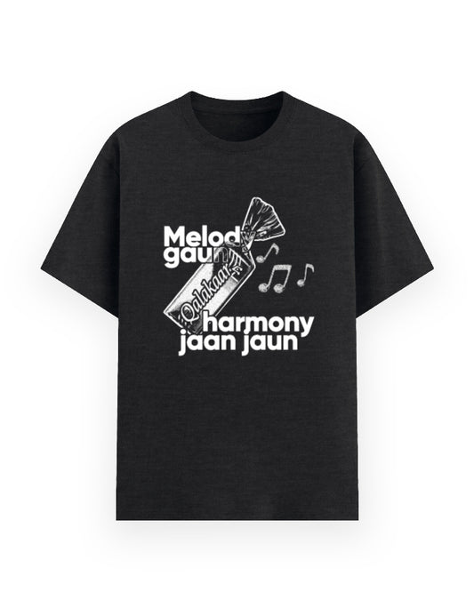 Qalakaar-Unisex-Printed-Melody_Gaun_Harmony_Jaan_Jaun-Black-Everyday-Tshirt
