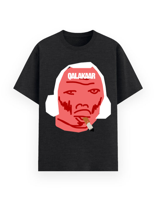 Qalakaar-Unisex-Printed-Qalakaar-Black-Everyday-Tshirt
